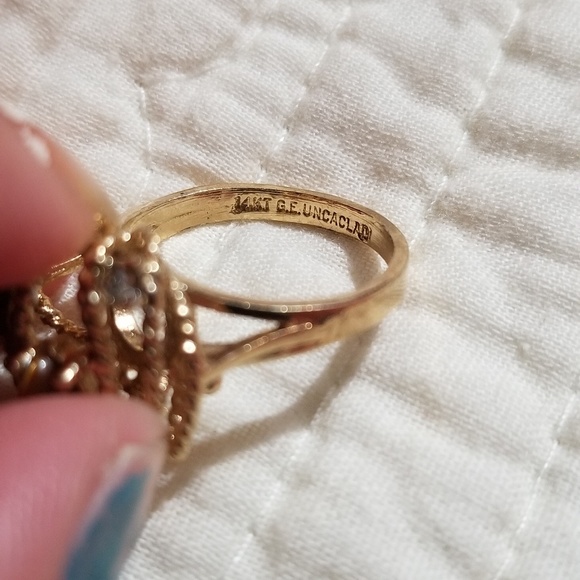 Vintage 14kt g.e Uncaclad ring - Picture 3 of 3